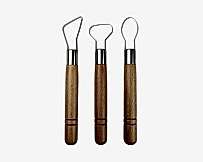  - Ahşap Saplı 3'lü Büyük Dip Alma Seti