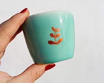 Bakır Yaldız Sır Üstü Boya (200°C) - 10 gr - Thumbnail