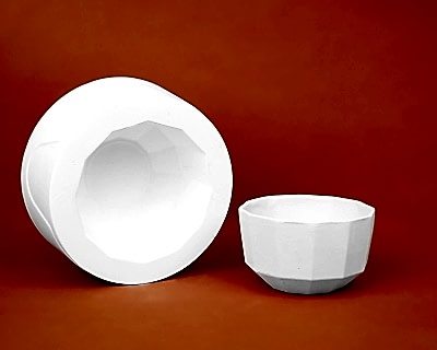  - Çokgen Kase Döküm Kalıbı 10,5x6,5 cm