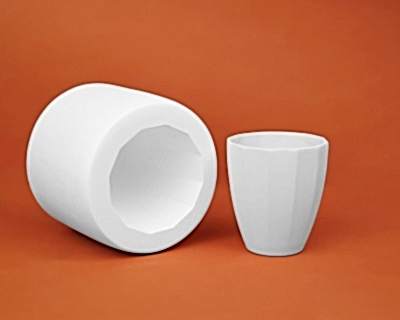  - Geometrik Ağızlı Bardak Döküm Kalıbı 